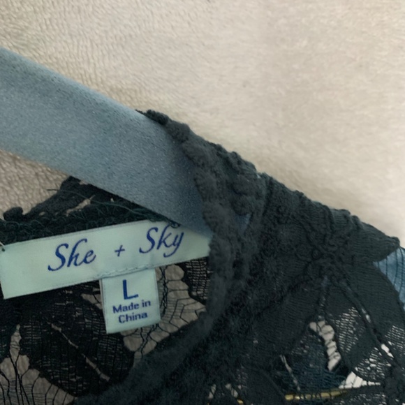 Dress, Large, Teal - Picture 3 of 3